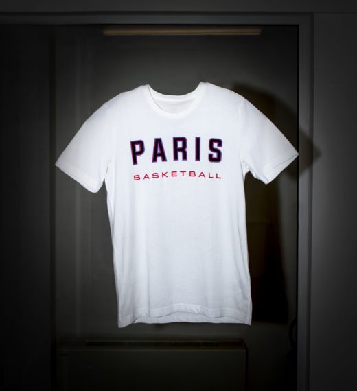 t-shirt adidas x parisbasketball blanc