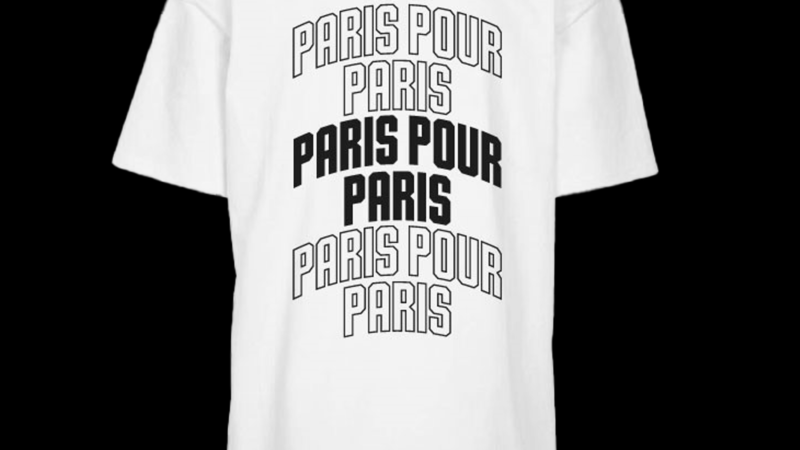 t-shirt paris pour paris